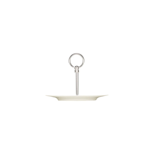 PURITY SERVING STAND 1 TIER FLAT PLATE w/RIM 225x170mm