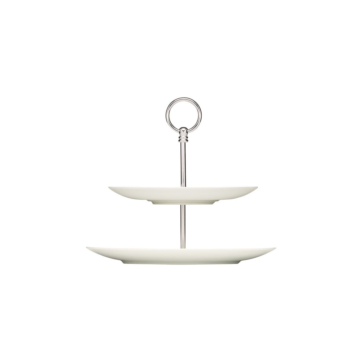 BAUSCHER PURITY SERVING STAND 2 TIER COUPE PLATE 270x255mm