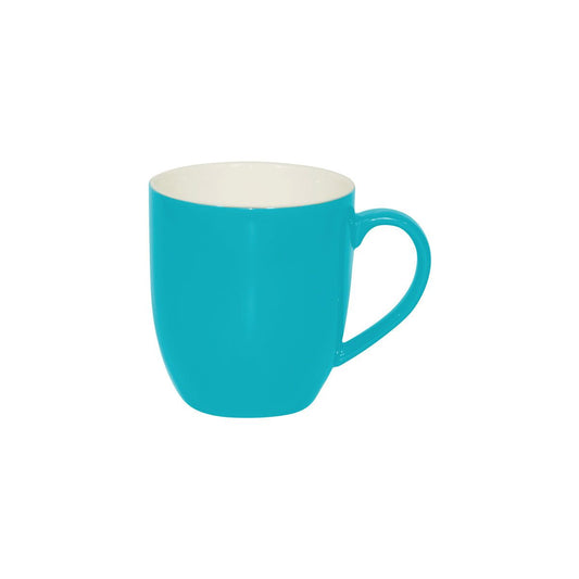Brew-Teal/White Mug 380Ml Pack of 6