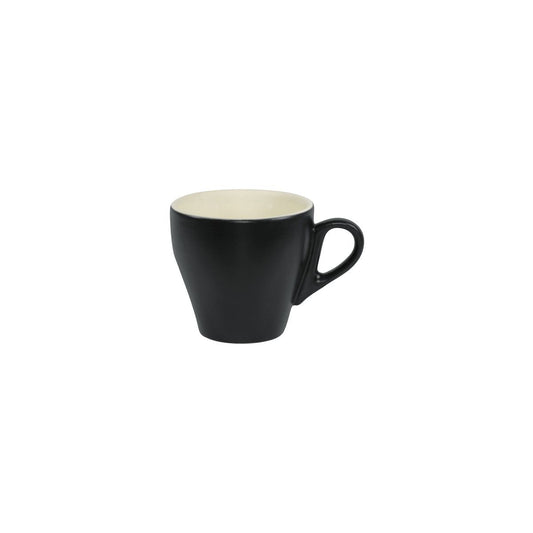 Brew-Smoke/White Matt Long Black Cup 220Ml Pack of 6