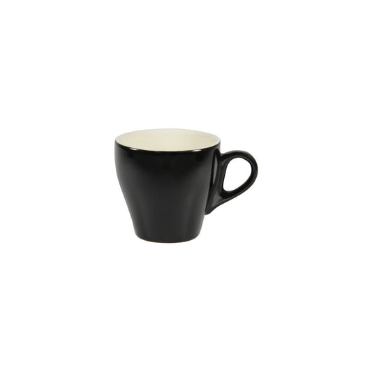 Brew-Onyx/White Long Black Cup 220Ml Pack of 6