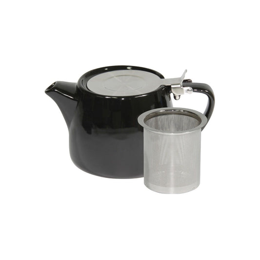 Brew-Onyx Stackable Teapot 600Ml Ss Infuser/Lid Pack of 2