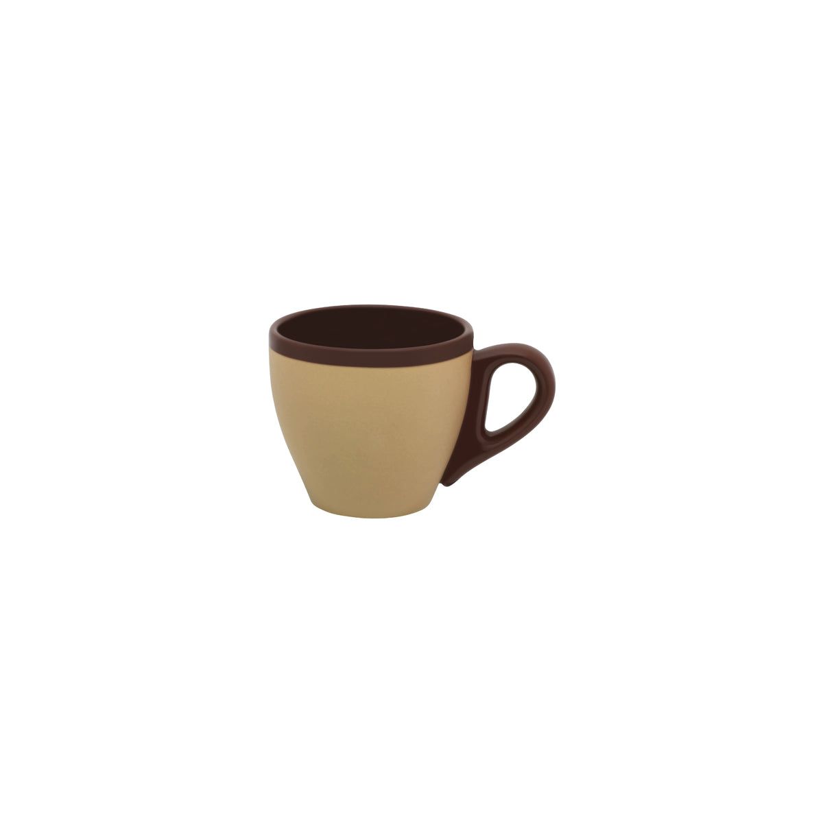 Brew-Harvest Matt/Gloss Brown Two Tone Espresso Cup 90Ml