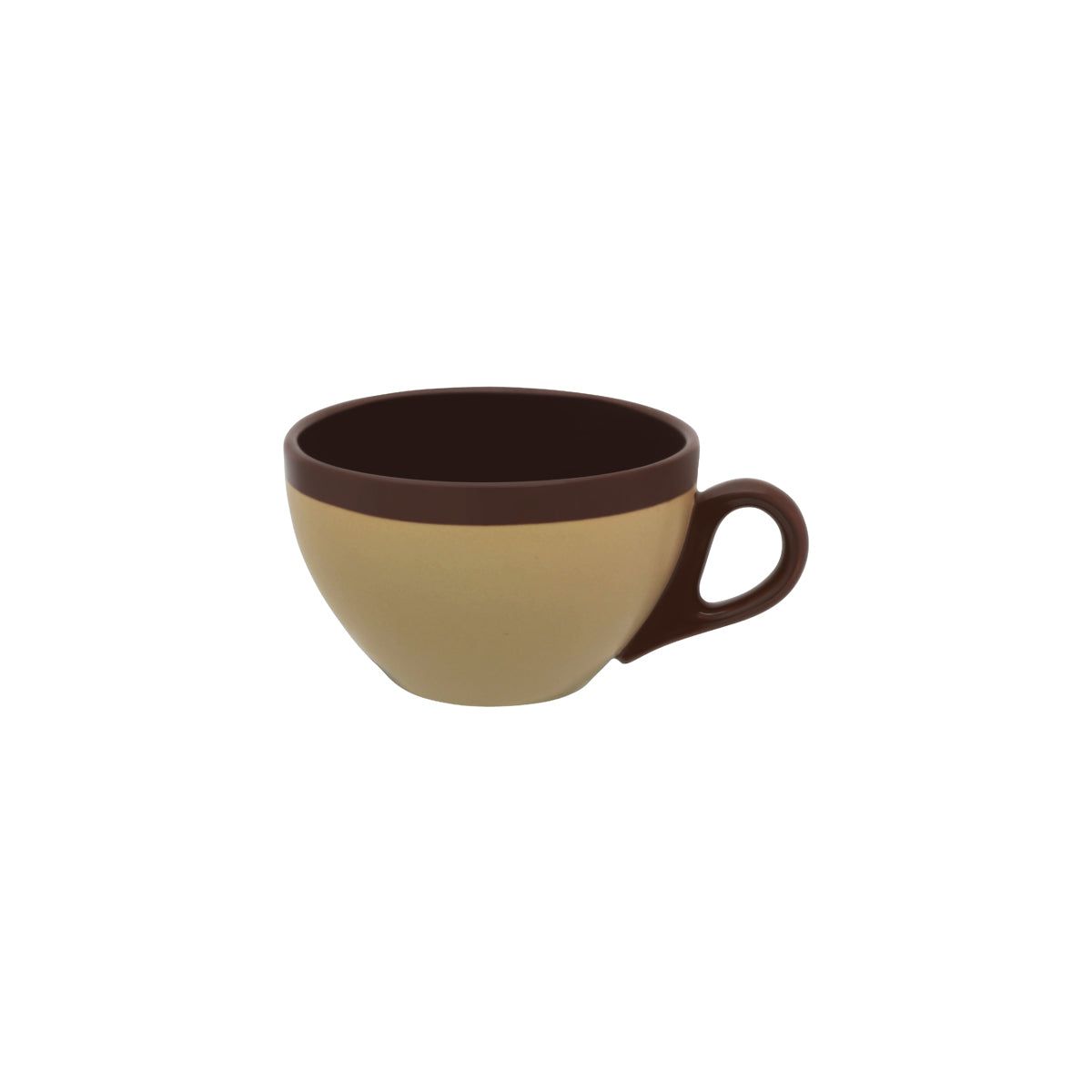 Brew-Harvest Matt/ Brown Two Tone Cappuccino Cup 220Ml