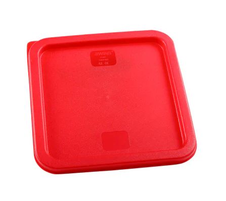 JiWins Square Lid to Suit Food Container Red 230x230mm 6/8Lt