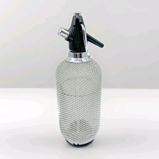 Vintage 60’s Stainless Steel Mesh Soda Siphon 1L