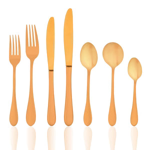 TABLEKRAFT SOHO GOLD CUTLERY SET 56pc 18/10