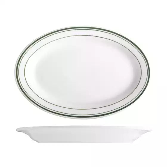 Green Bay Oval Plate - 292mm
