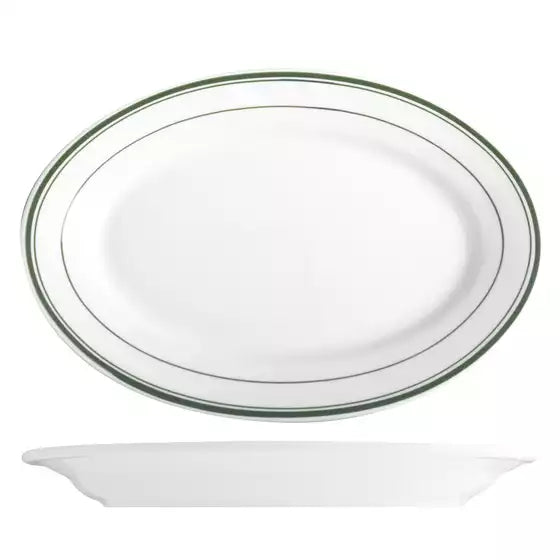 Green Bay Oval Plate - 342mm