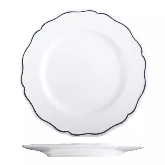 Charleston Blue Band Round Plate - 272mm