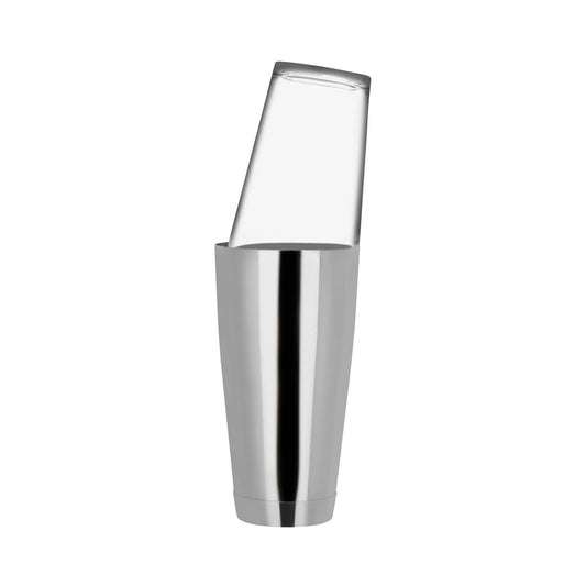 ZANZI SHAKING BOSTON COCKTAIL SHAKER BASE & GLASS S/S 700ml