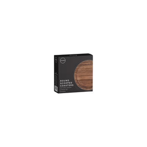 ZANZI ACACIA WOOD ROUND COASTER ( SET 4) 100x100x6mm