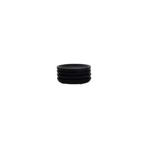 ZANZI MARBLE ROUND COASTER ( SET 4) 100x100x6mm BLACK