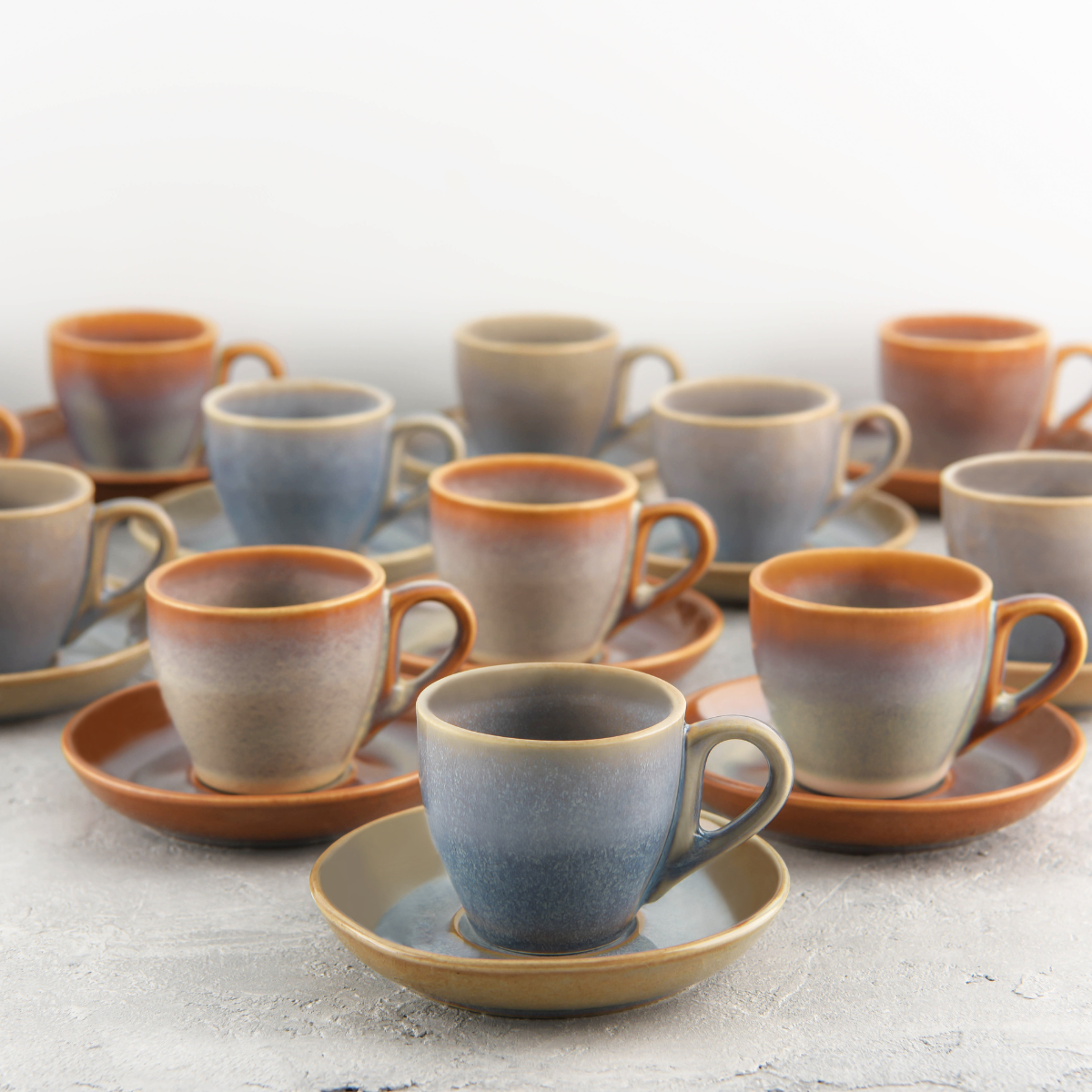 Brew Azure Blue Espresso Cup 90ml Pack of 6 — official