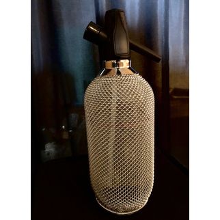 Vintage 60’s Stainless Steel Mesh Soda Siphon 1L